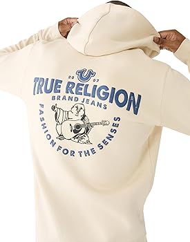 Amazon.com: True Religion Men's Puff Print Core Zip Up Hoodie for